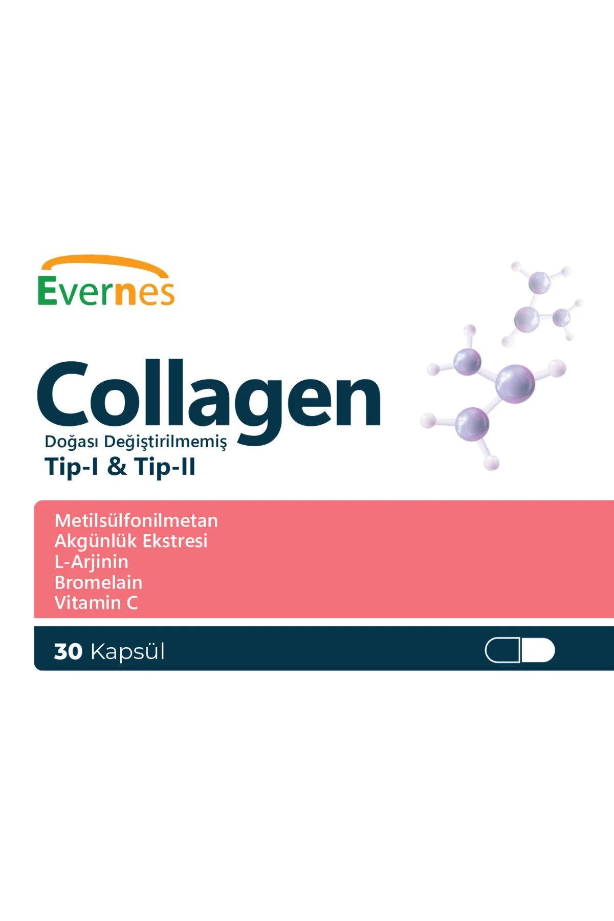 Evernes Tip I- II Collagen 30 Kapsül