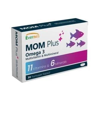 Evernes Mom Plus 30 Yumuşak Kapsül